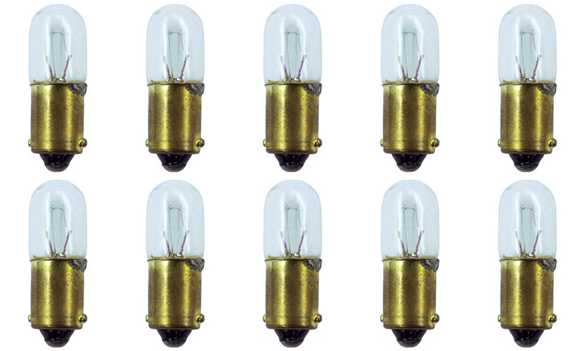 Box of 10 Bulbs #1864 28 V, 4.76 W, BA9s Base, T-3.25