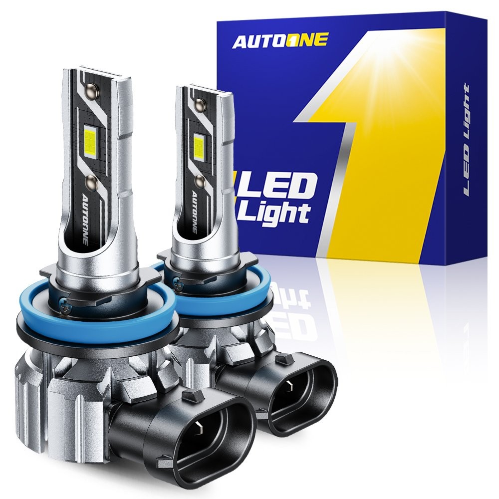 H11 H8 H9 LED Headlight Kit High Low Beam Bulb Super Bright White 20000LM EXD