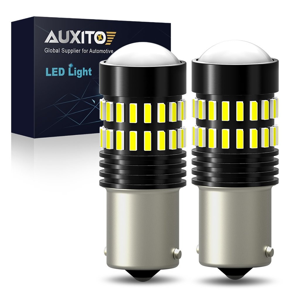 AUXITO LED Backup Tail Light Bulbs 1156 7506 P21W Pure White Super Bright 2X EAC