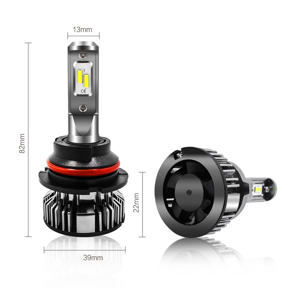 Alla Lighting 9004 Headlight Bulb,Old Halogen Convert to Pure White Bright LED