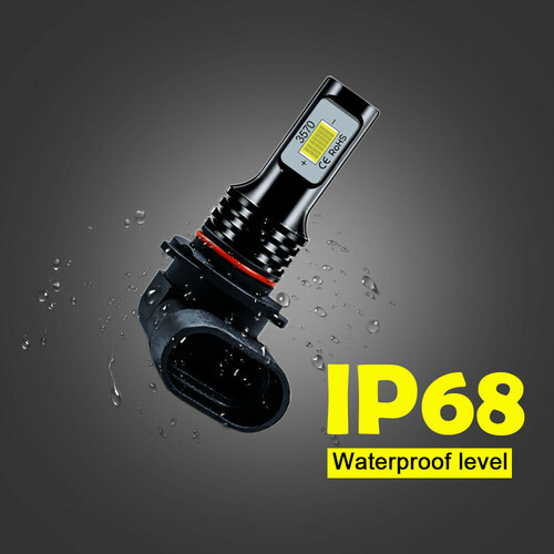 H13+9145 Front LED Headlight High/Low Beam+Fog Light Bulbs 8000K Super Bright