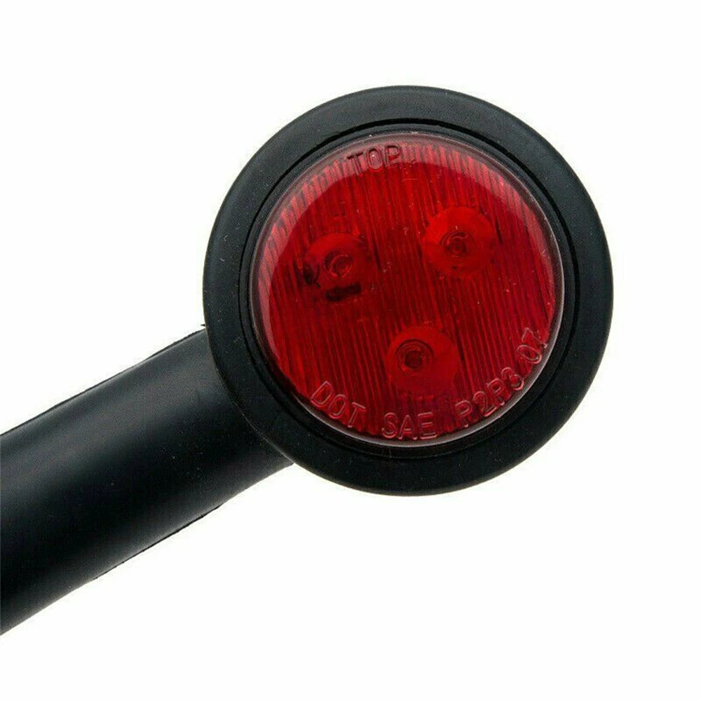 2×8-Led Side Marker Lights Stalk Outline CARAVAN Lamp Trailer Truck 12/24V