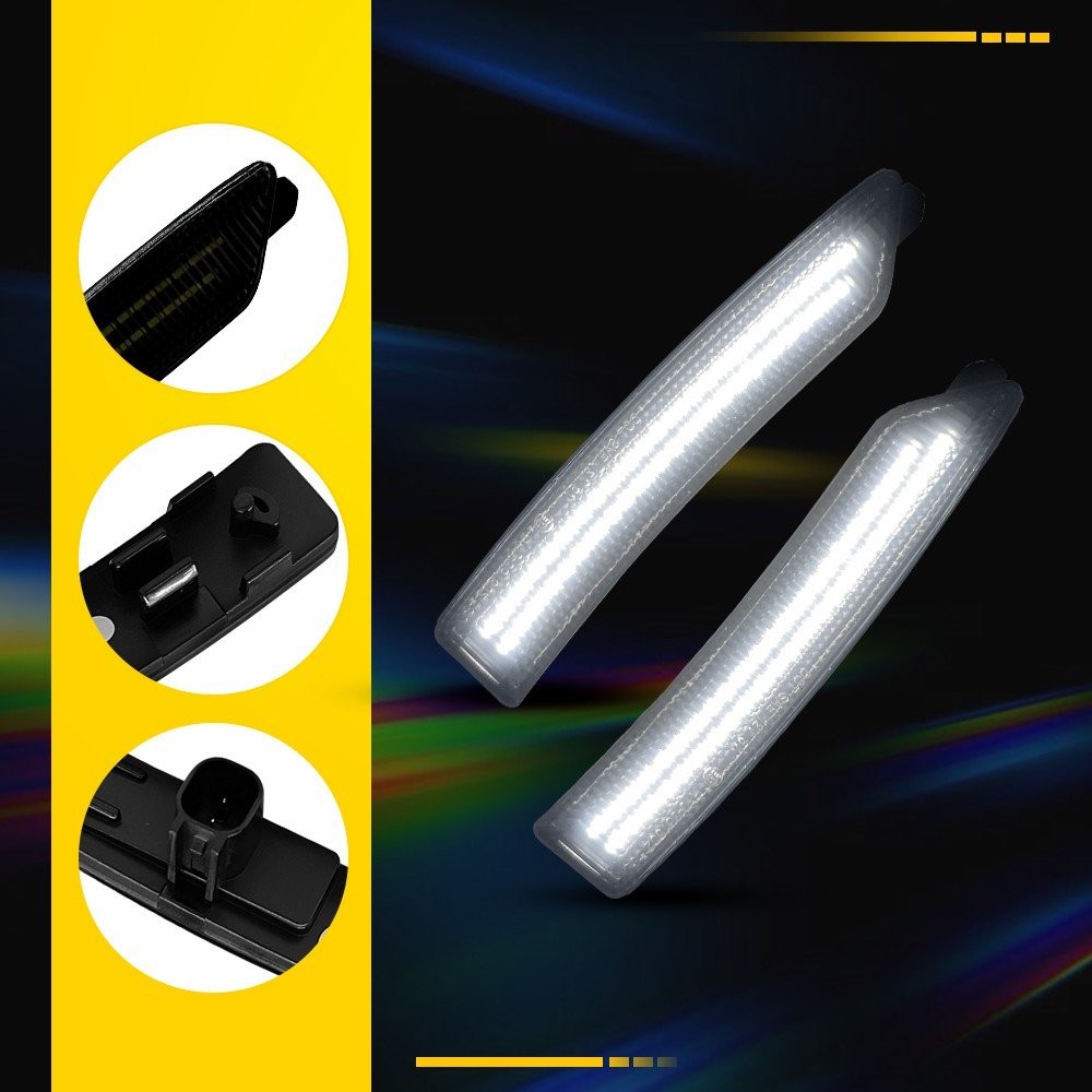 LED Side Marker Lamp Fender Light For 2024-25 Ford Mustang Front Rear Left Right