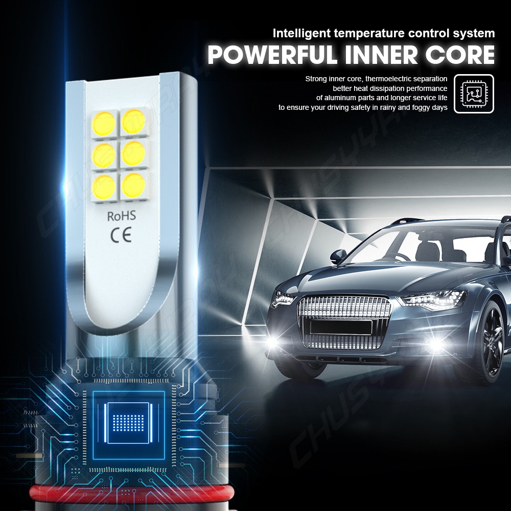 H7 H11 H16 LED HeadlightS Bulbs High Low Beams Fog Light Super White Bright Bulb
