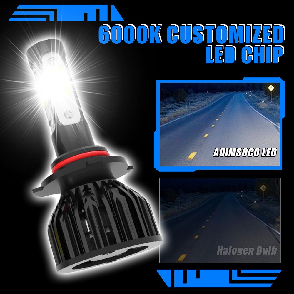 6x LED Headlights 9005 9006 881 High Low Beam Fog Light 6000K Super White Kit