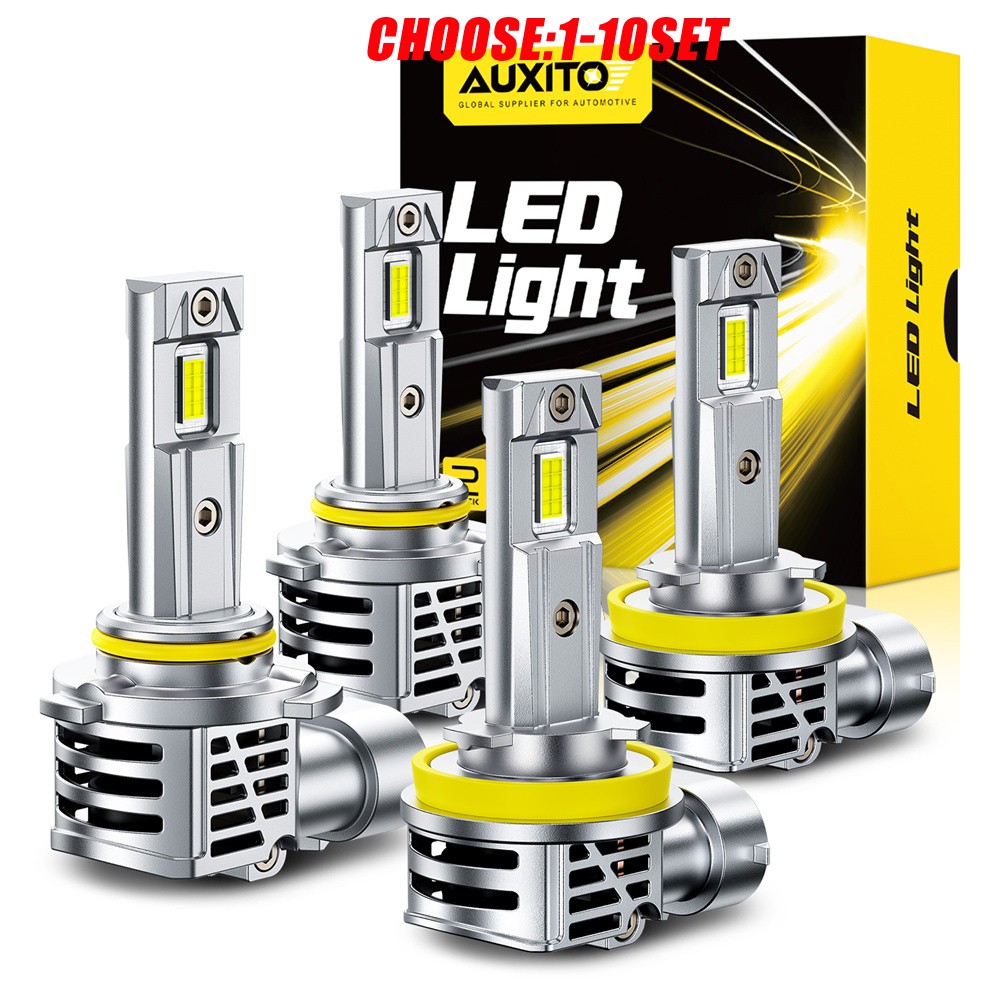 AUXITO 9005 + H11 LED Headlight Kit Bulbs High Low Beam White 100000LM 4-40X