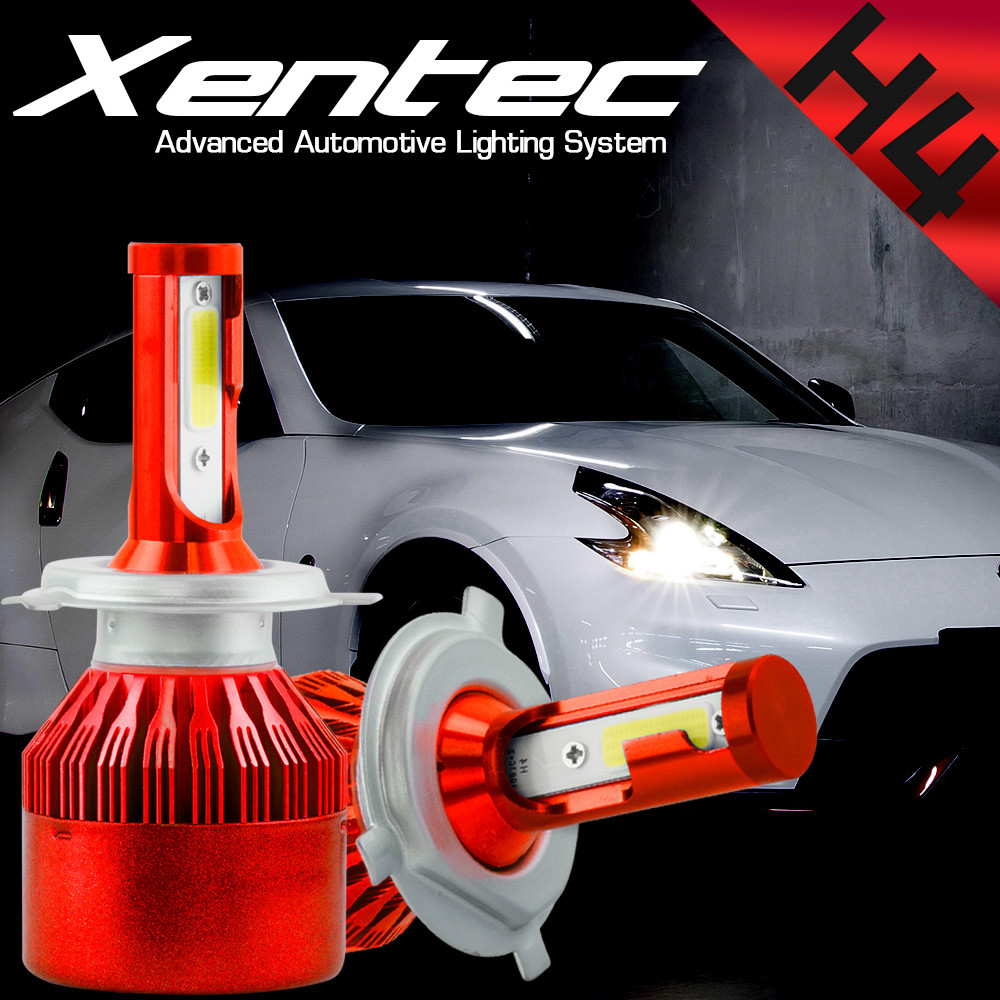 Cree H4 300W LED Headlights Kit Bulbs 6000K/3000K HI-LO Beam + fog light pk HID
