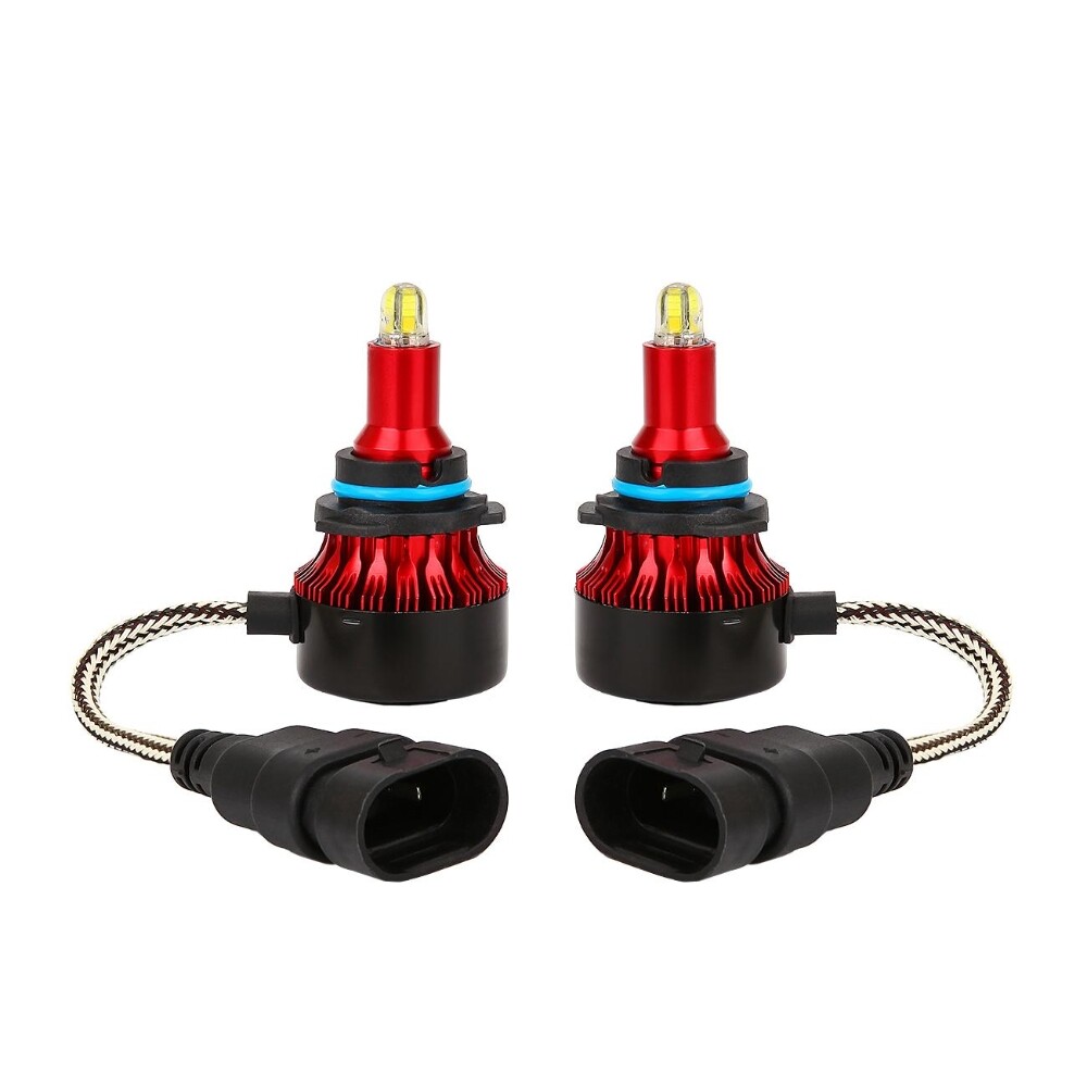 360° LED Headlight Kits Low Beam Bulbs 9006 FOG Lights 6500K Clear Cool White