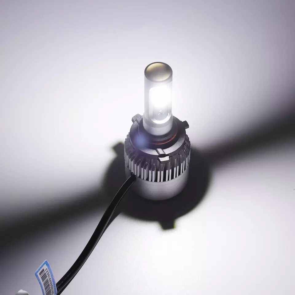 2PCS 9006 / H9 LED Headlight Kit Low Beam Bulb Super Bright 6000K White 16000LM