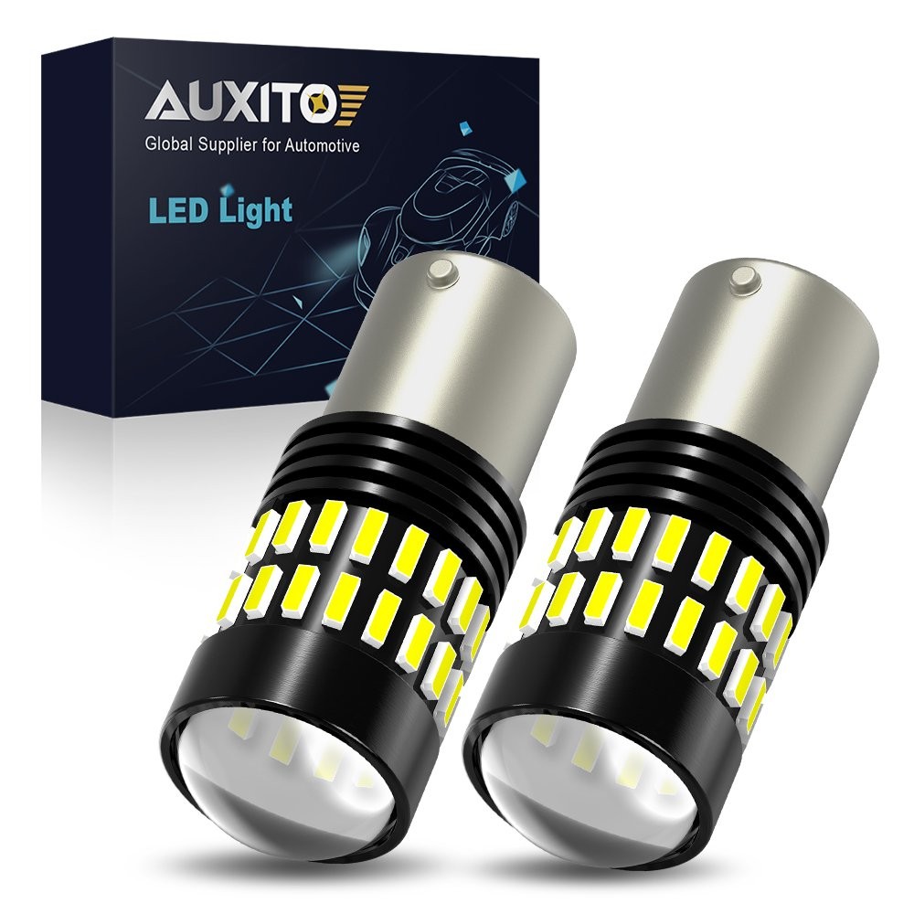 AUXITO LED Backup Tail Light Bulbs 1156 7506 P21W Pure White Super Bright 2X EAC