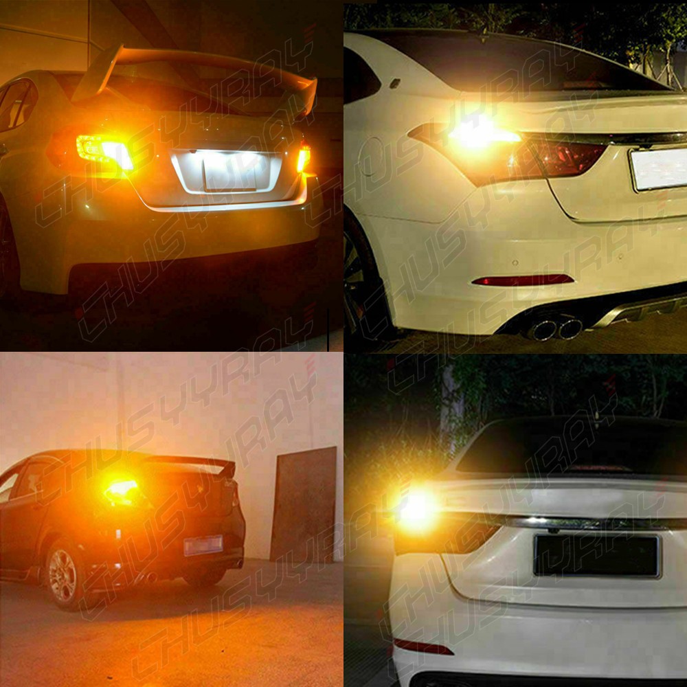 1157 2357 Amber Yellow LED Turn Signal Light Bulb For 1990-1997 Mazda MX-5 Miata