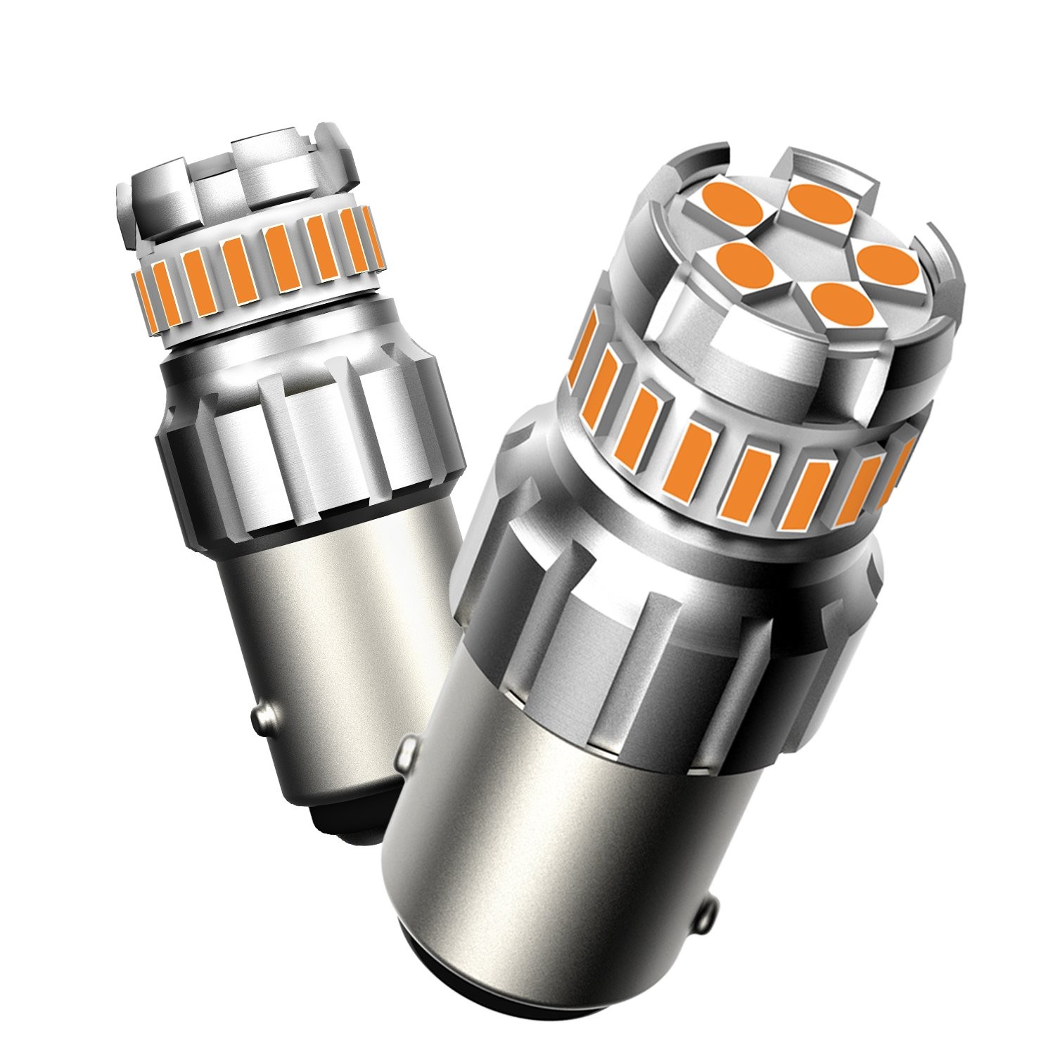 3000K Amber Yellow AUTOONE 1157 7528 LED Back Up Reverse Tail Light Bulbs 2-10X