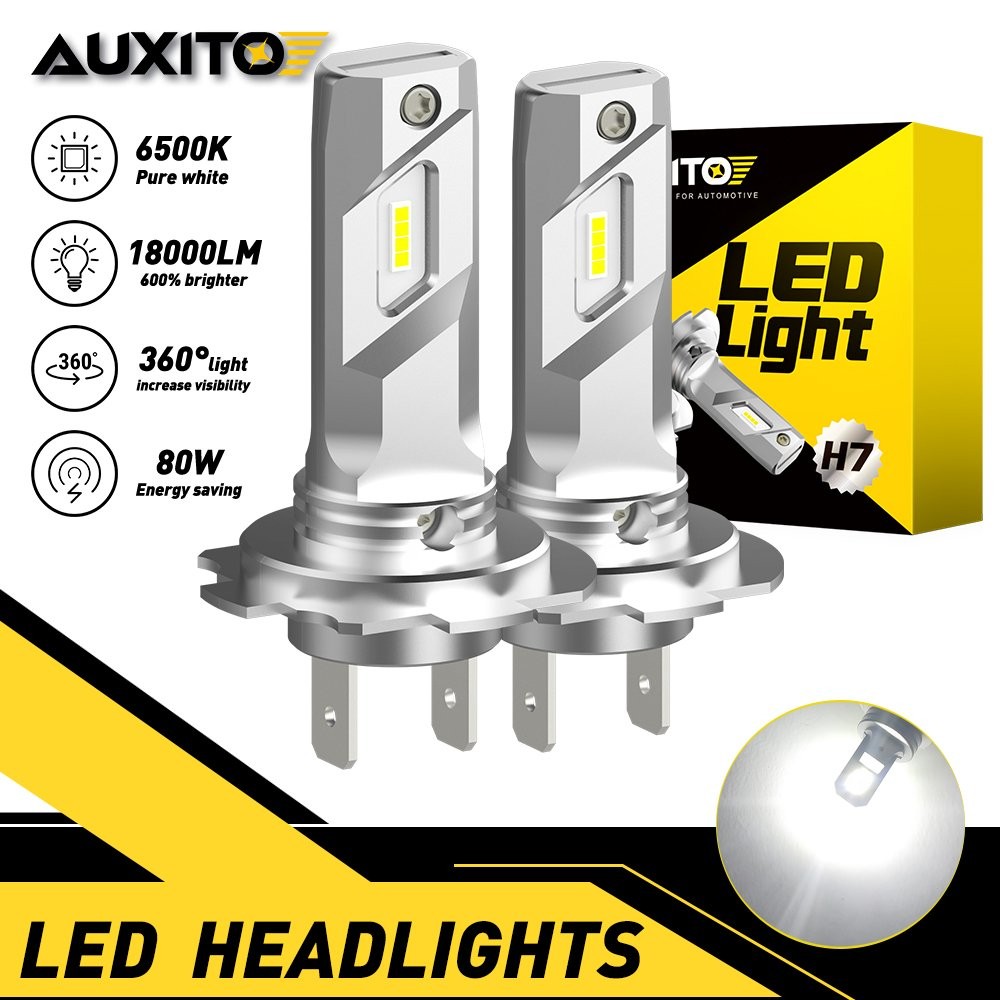 LED High/Low Beam Headlight Conversion Kit H7 Bulbs 18000lm ONE YEAR WARRANTY