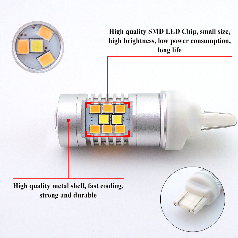 Switchback 28-SMD LED Kit for 2015-17 Ford Mustang Turn Signal w/ Parking Bulbs