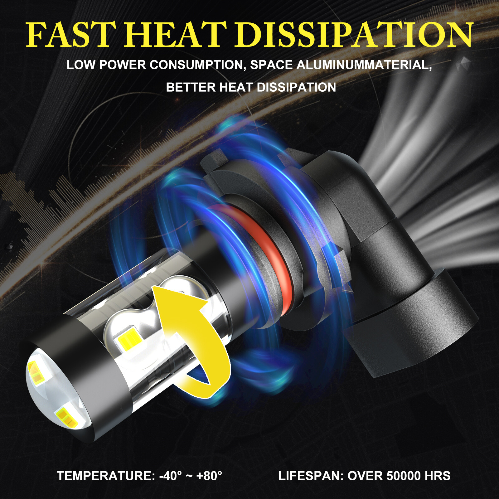 For Ford F250 F350 F450 2005-2019 – 6x 6000K White LED Headlight Fog Light Bulbs