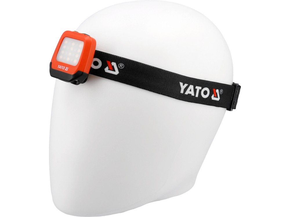 Yato LED Headlamp 2In1 SMD LED 200Lm + 3.7V 500Mah YT-08598