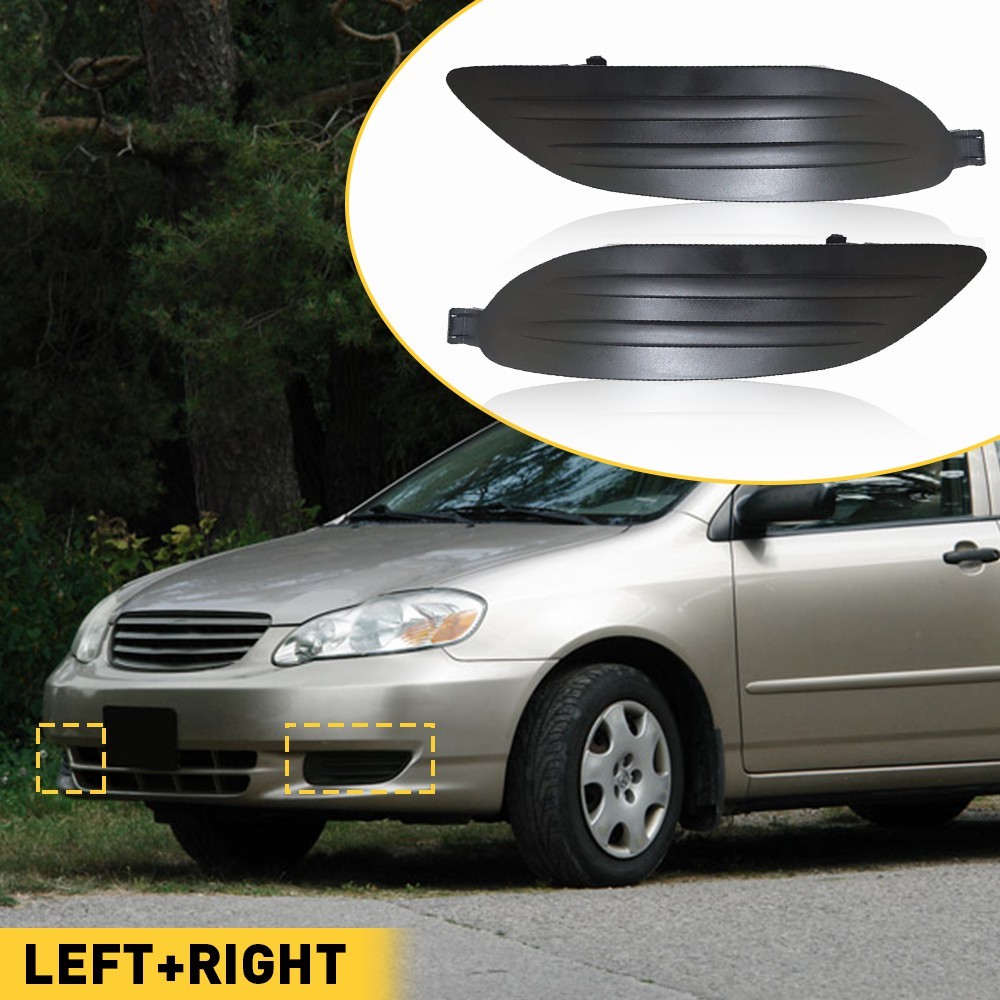 2PCS Bumper Lamps Light Fog Cover Insert 05-08 For Toyota Corolla Left + Right