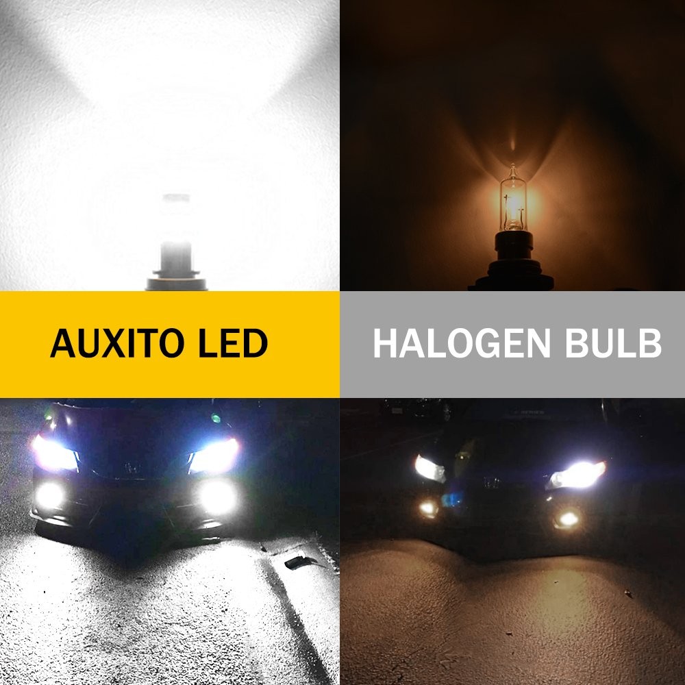 2x 2000Lm White 2504 PSX24W LED Bulbs Fog Driving Light Lamps 5630SMD Waterproof