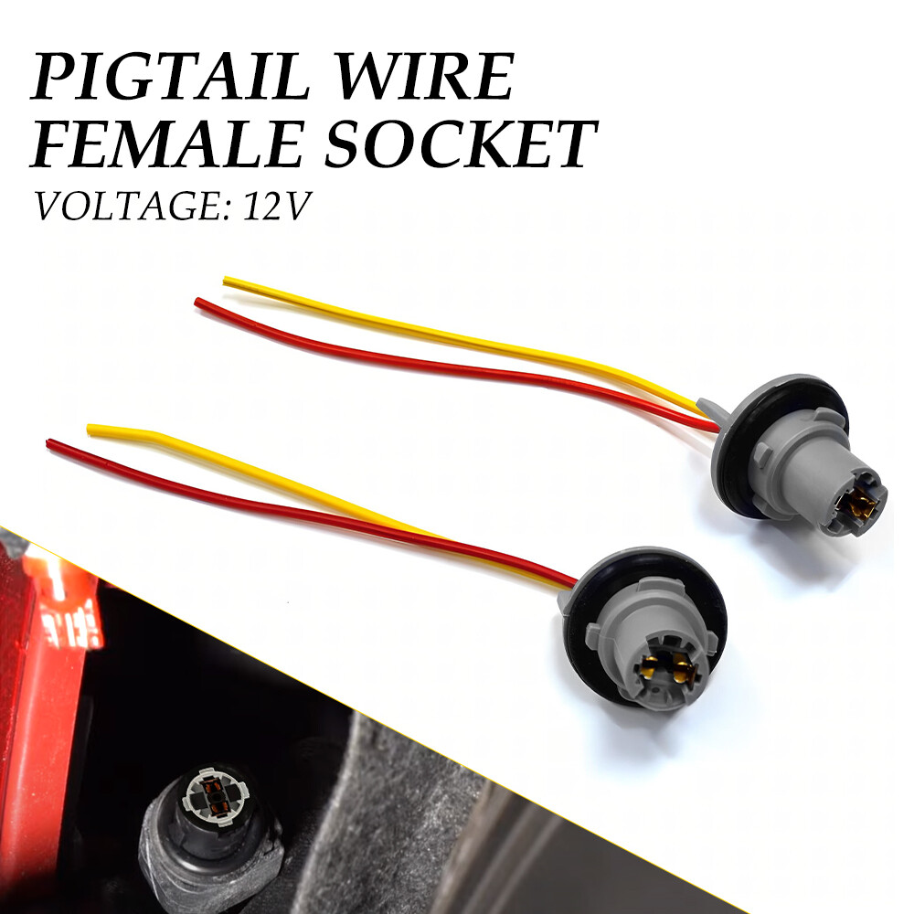 Pigtail Wire Female Socket for 2018Ford 194 T10 PGS Front Side Marker Light Plug