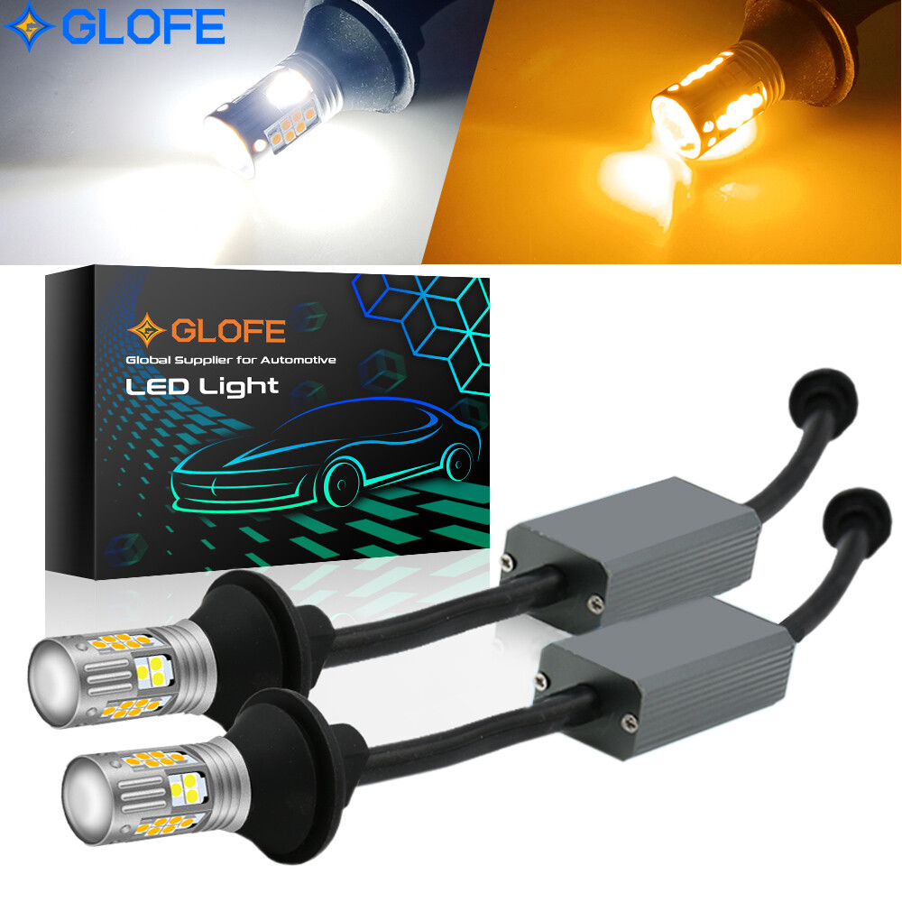 3157 LED Error Free CANBus Turn Signal Parking Light Bulbs Kit Wired Resistor
