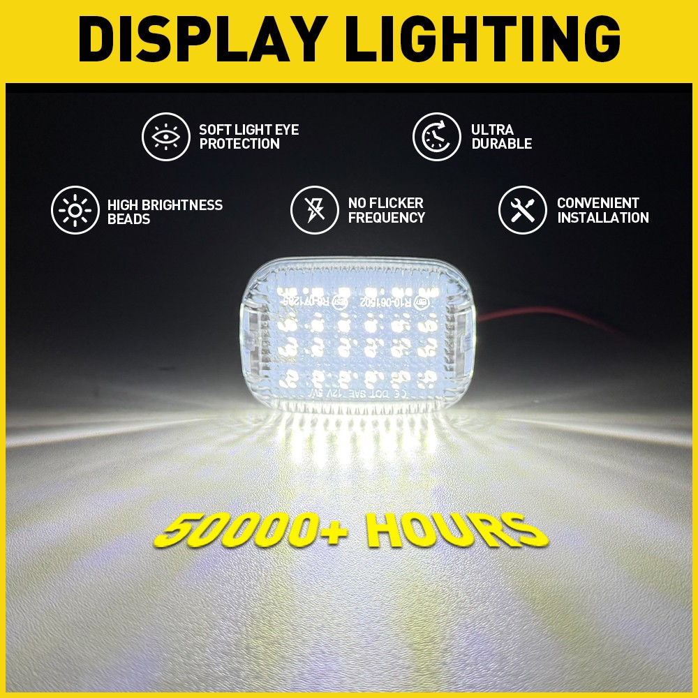 2/6xBK2Z13776K LED Dome Light Assembly For 15-24 Ford Transit 350 Passenger Van