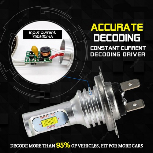 For BMW 328i xDrive 2009-2016 High Low Beam White Combo 4*H7 LED Headlight Bulbs