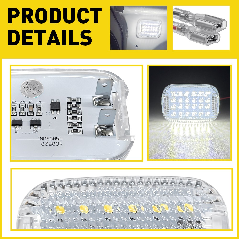 2/6xBK2Z13776K LED Dome Light Assembly For 15-24 Ford Transit 350 Passenger Van