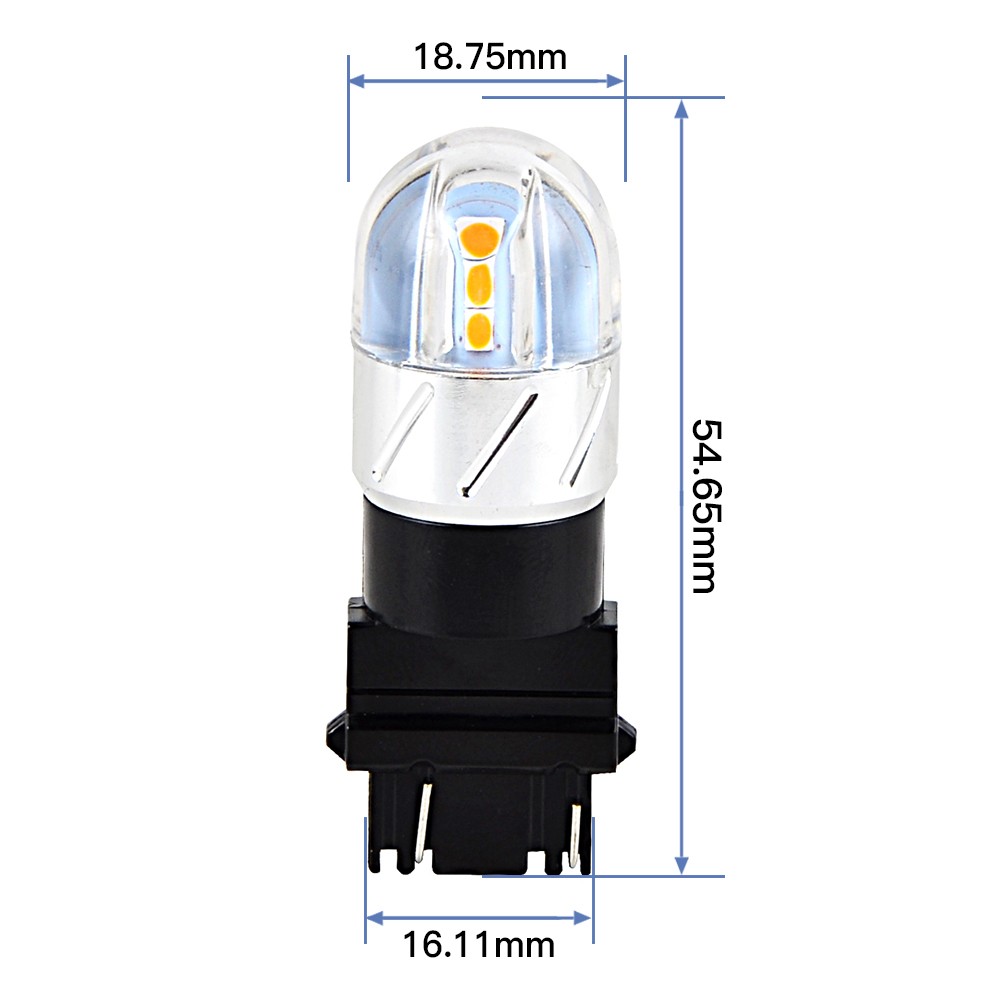 2x 3157 4114 4157 LED Parking Lights Turn Signal Lamps Bulbs 3000K Amber Yellow