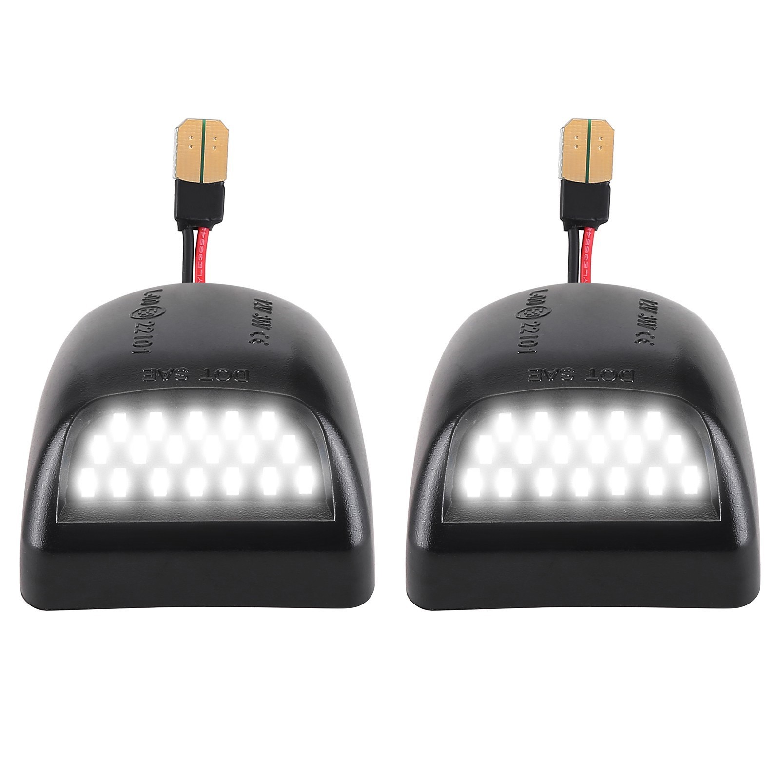 2x Bright White LED Tag License Plate Light Rear For Chevy Silverado 1500 99-13