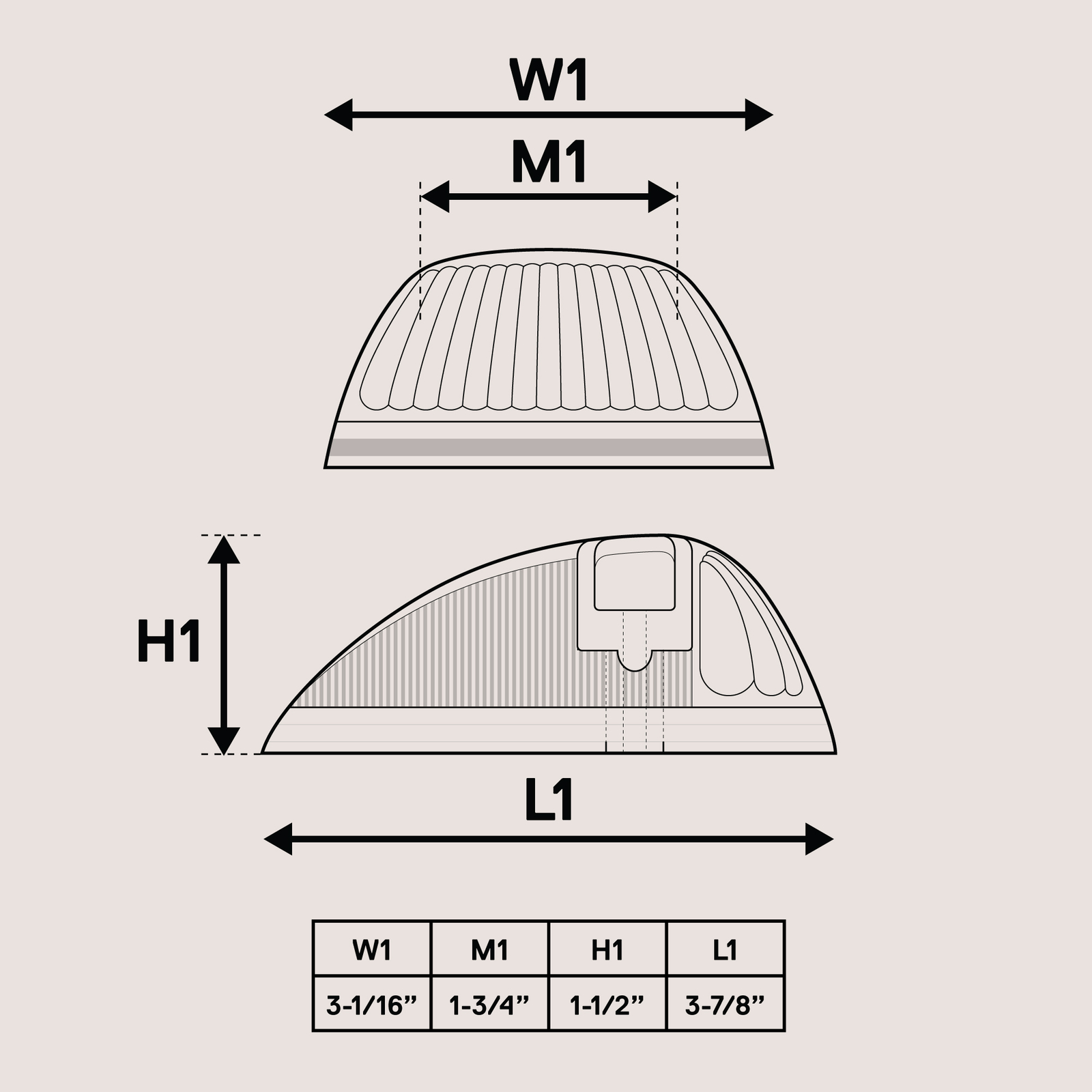 DOT Amber LED Teardrop Cab Roof Marker Lights for 94-98 Ford Dodge Ram Truck Van