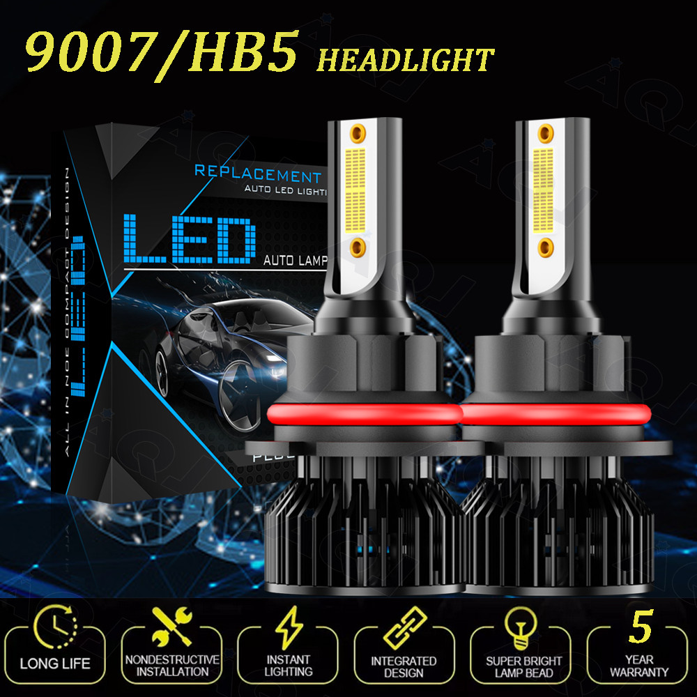 LED 9007/HB5 Headlight Bulbs 6000K White Waterproof Conversion Kit Auto Parts