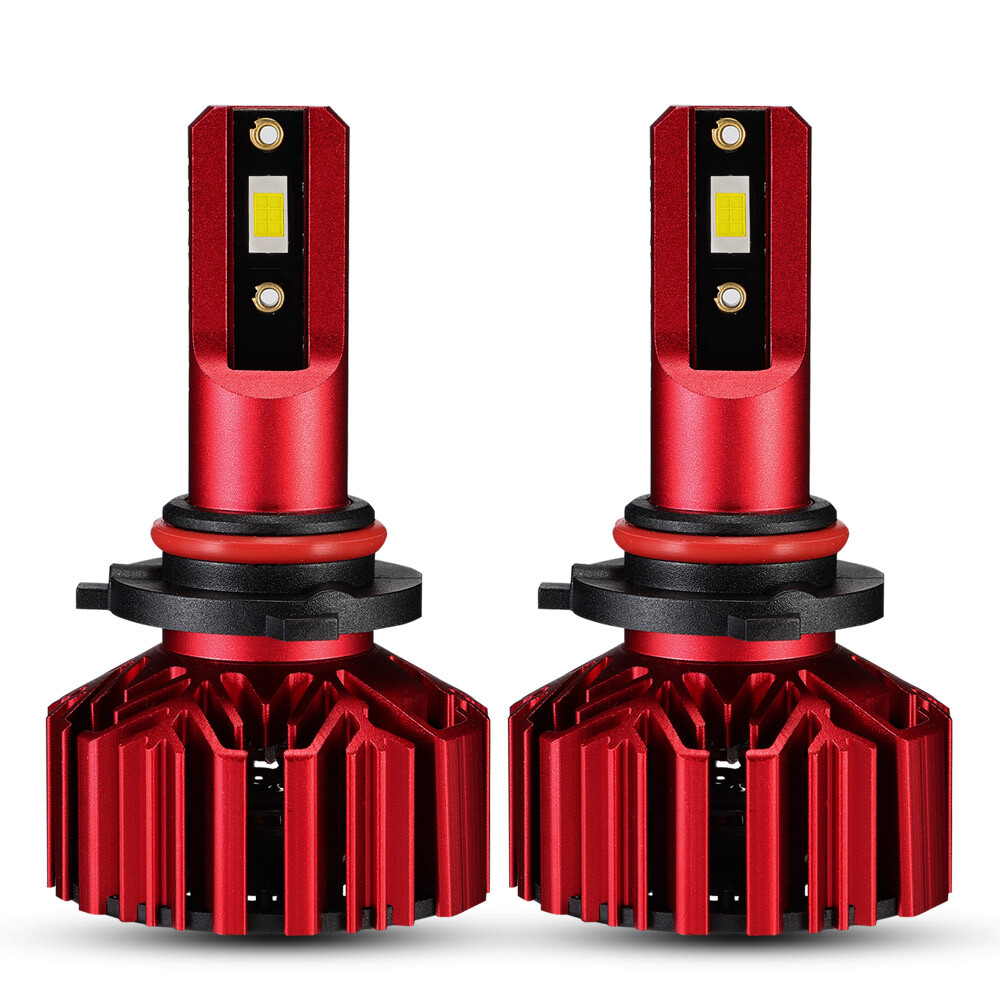 NOVSIGHT 9006 Led Headlight Bulbs 6000K Cold White High Power 15000LM Brighter