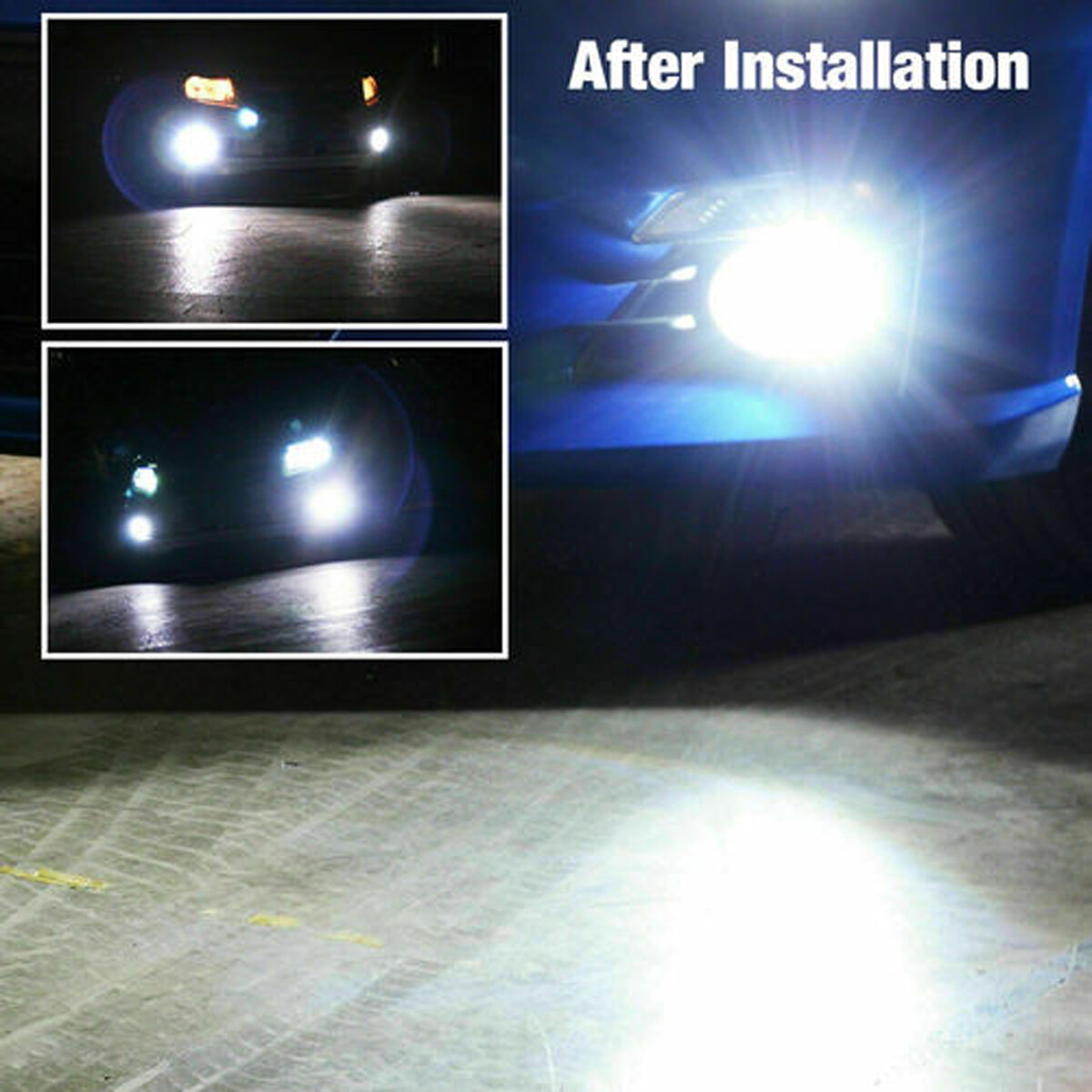 For 2008-2015 Silverado 1500 2x LED Headlight Low Beam light bulbs Kit P1742