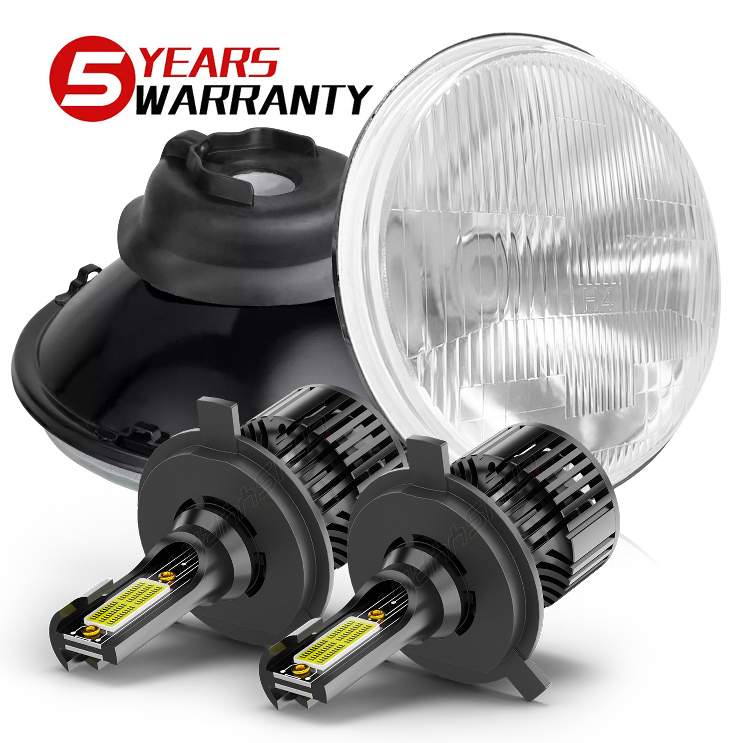 Fit CHEVROLET Bel Air 1953 1954 1955 1956 1957 7“ LED Headlights Hi/Lo