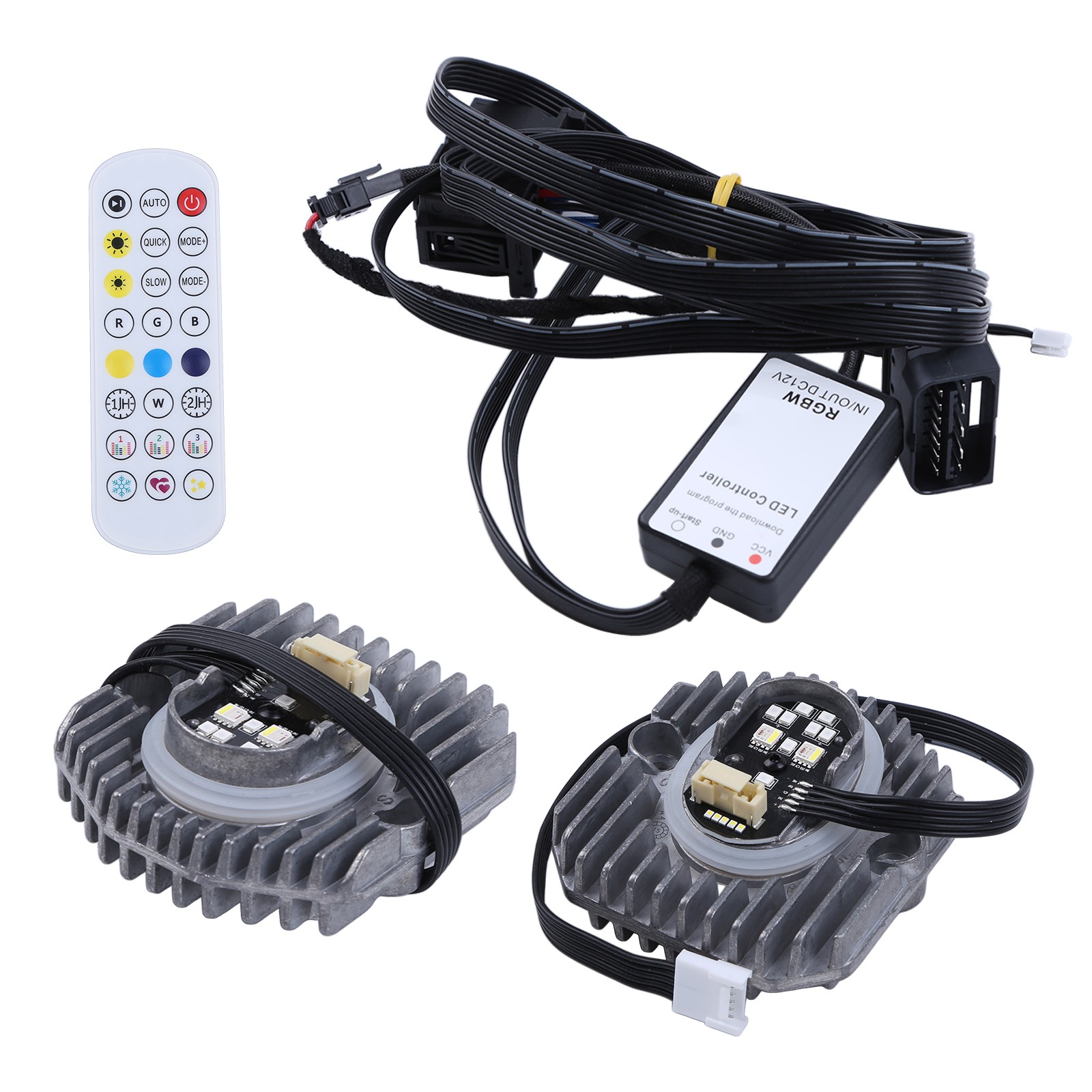 LED RGBW Angel eyes DRL Modules For BMW F90 M5 G30 530i 540i Adaptive Headlight