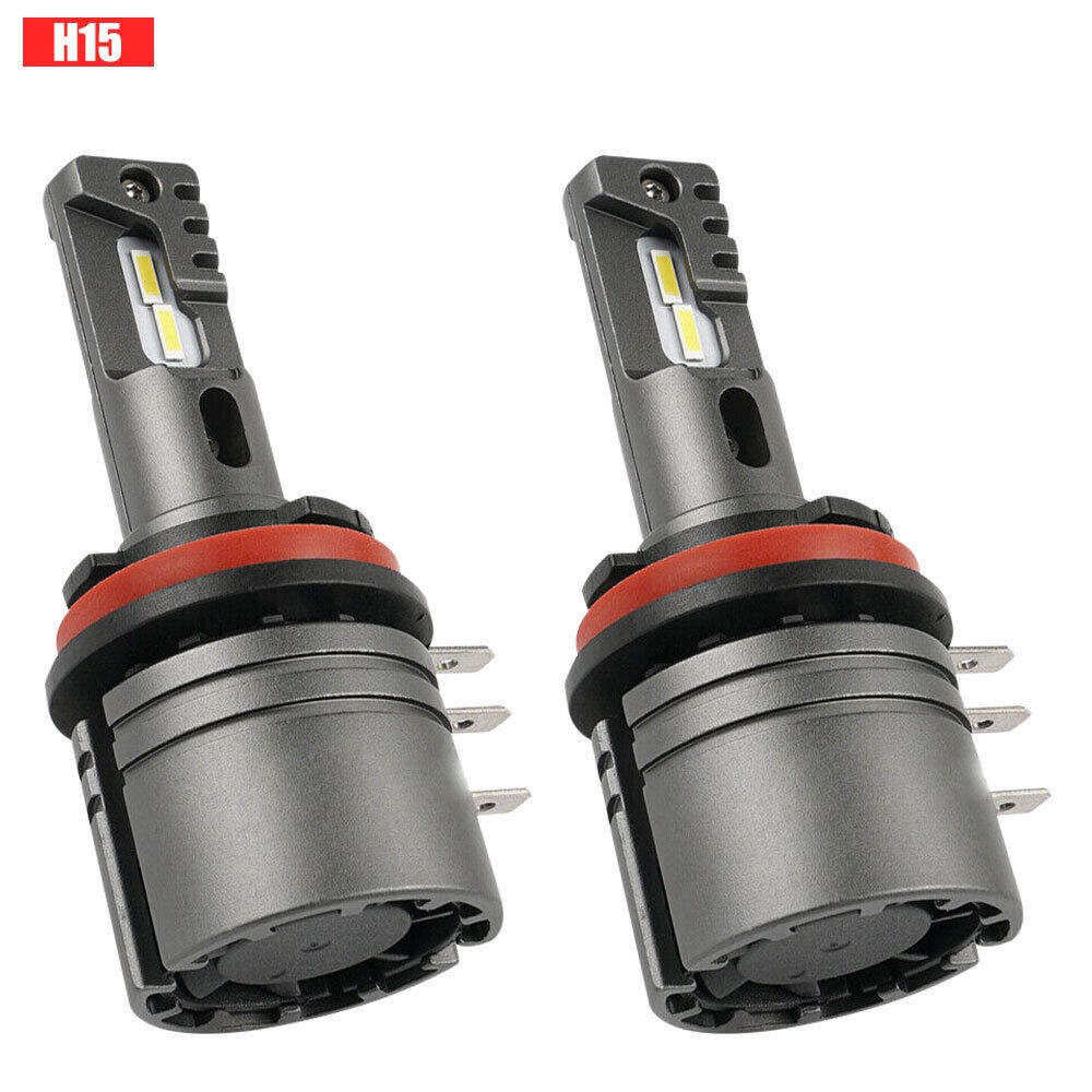 H15 5000LM LED Headlight 6500K Bulbs Kit Canbus Hi/Lo Beam Xenon White Light DHL