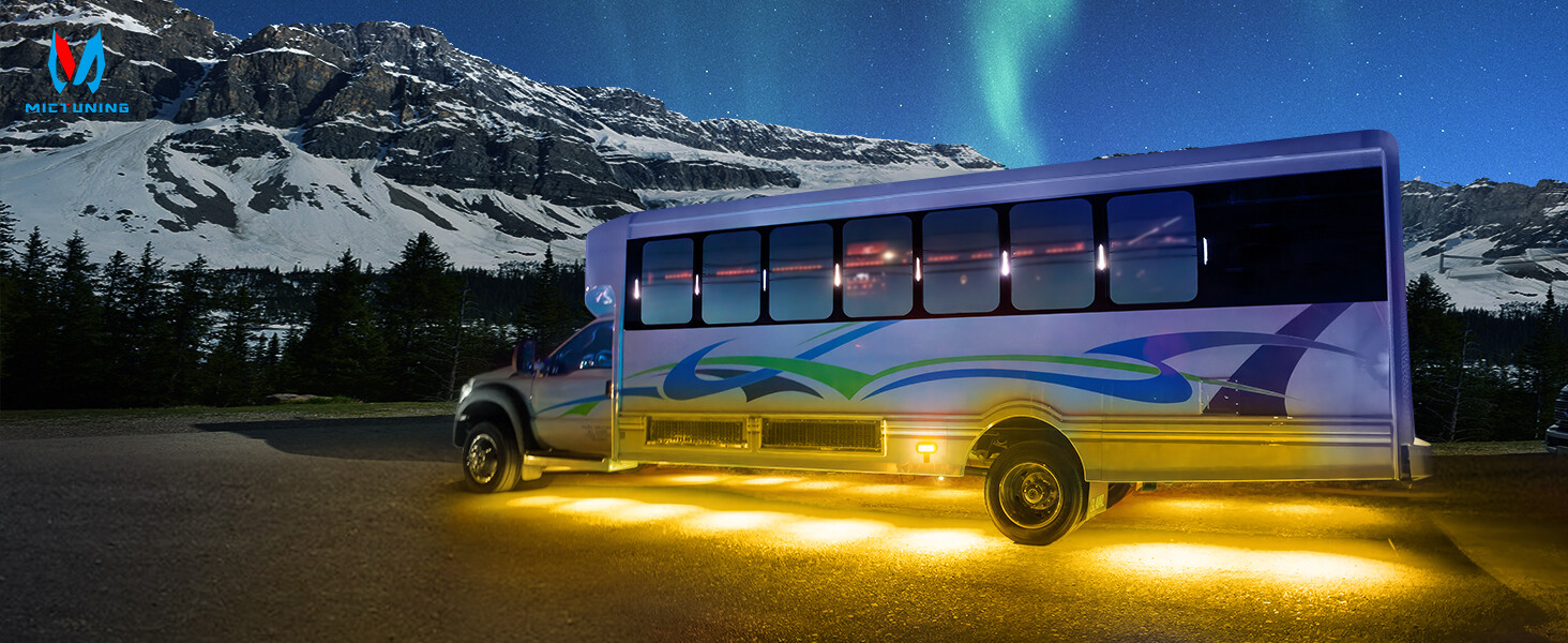 RGBW Underglow Light Bar, Exterior Neon Accent Underbody LED Light Strip Tube US