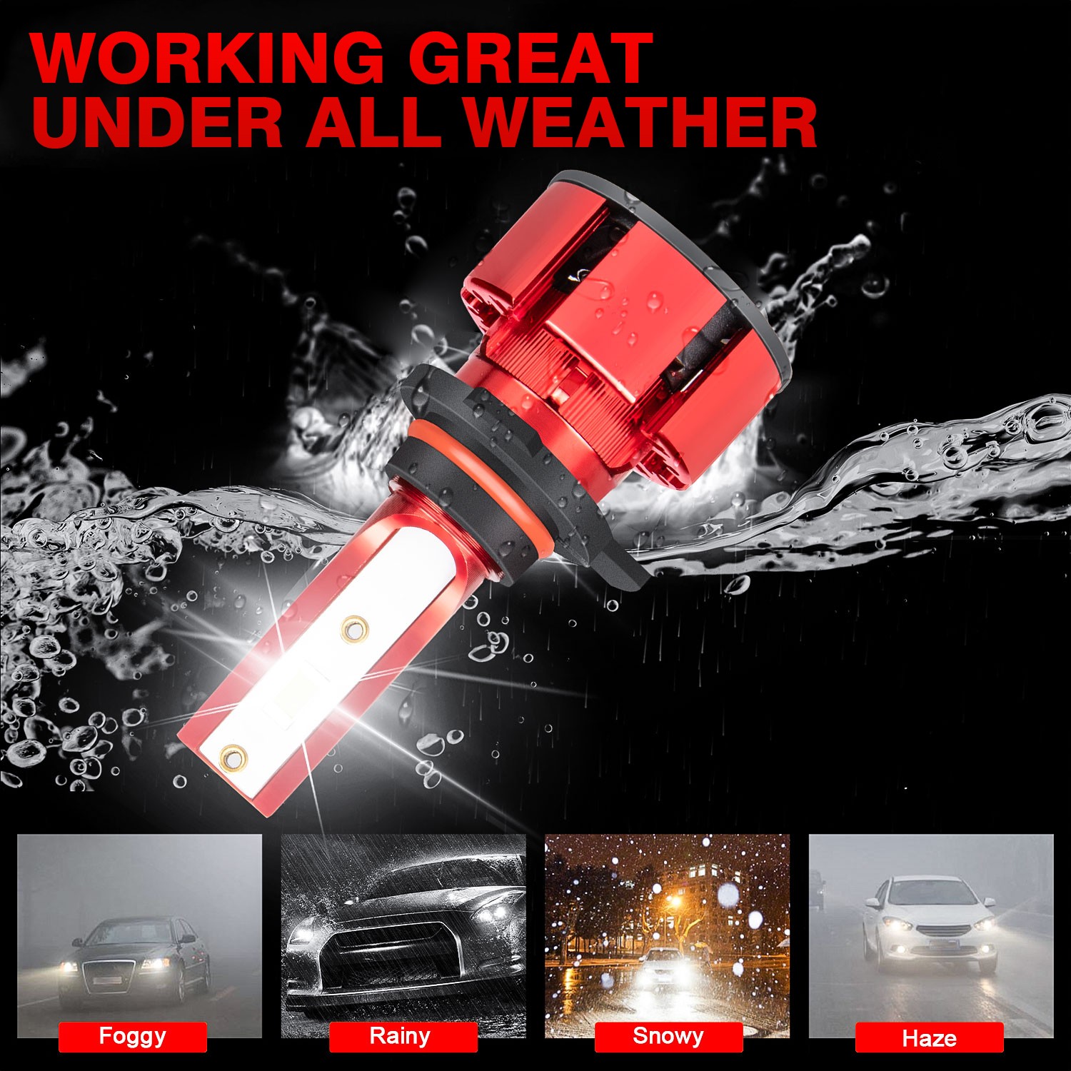 For Chevy Equinox 2019 – 2020 Cold White LED Headlight Bulbs Fog Light 9012+H11