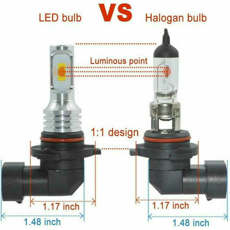 4x LED Headlight Combo High Low Beam Bulbs Kit Super White Bright Lamps 9005 H11
