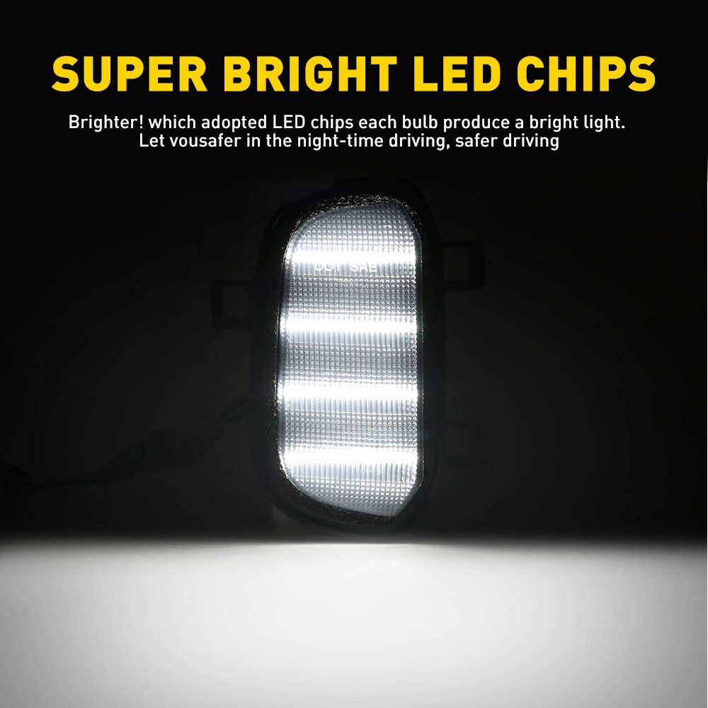 LED Side Light Mirror Puddle Lamp For Chevy GMC Silverado Sierra 1500 2019-2021
