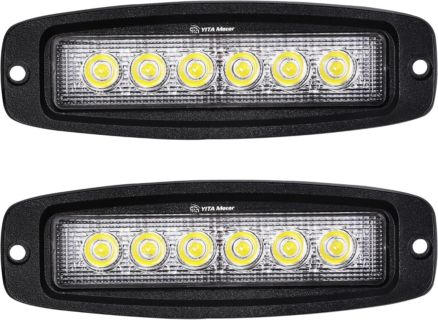 Robust 7″ 18W Off-Road Flood LED Pods, Flush Mount Design for Extreme Conditions