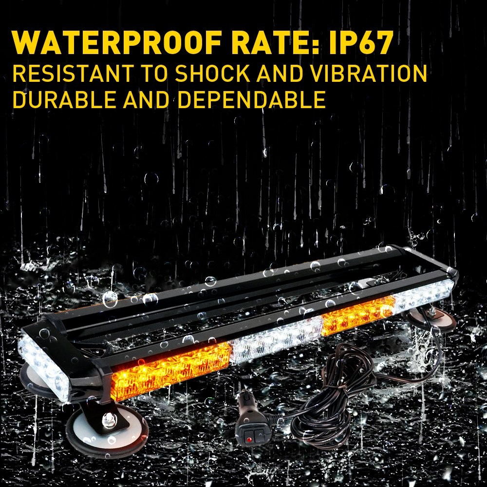 For Vehicles 12V DC AUXITO 26.5″ New Warning Strobe 54-LEDLight Bar EPO*