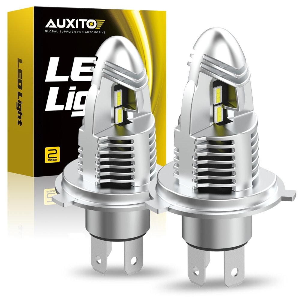 AUXITO H4 9003 Headlights LED Bulbs Conversion Kit 120W PURE White 6000K Bright
