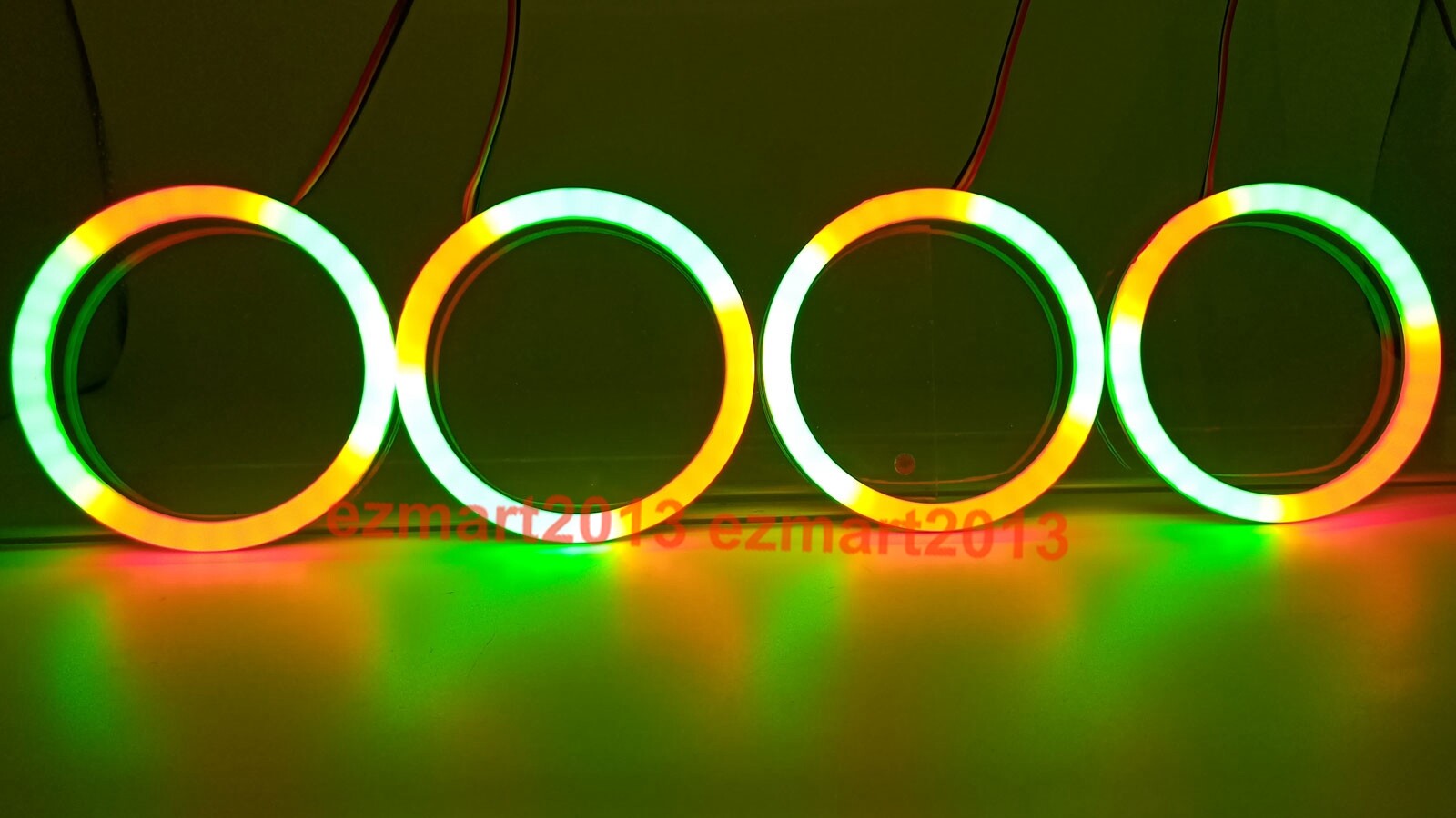 RGBW Dream color Flow series Chasing halo with Turn Signal Flash DRL Bluetooth