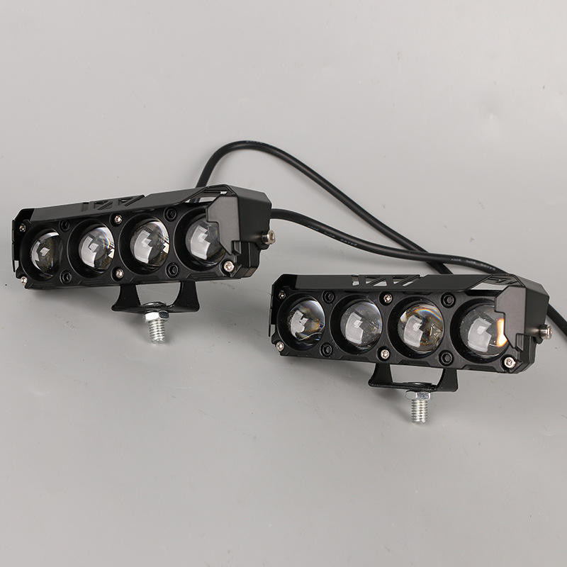 2X 5inch LED Work Light Bar Spot Pods Driving White+Yellow Offroad Fog Lamp SUV