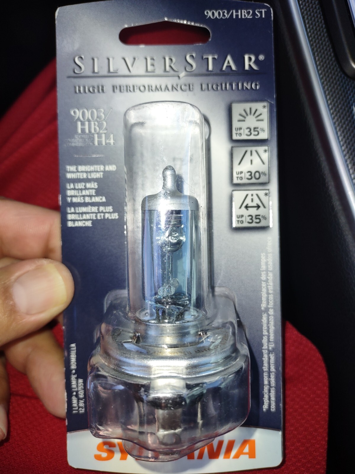 Sylvania Silver Star Light Bulb 9003 / HB2 H4 High Performance Lighting