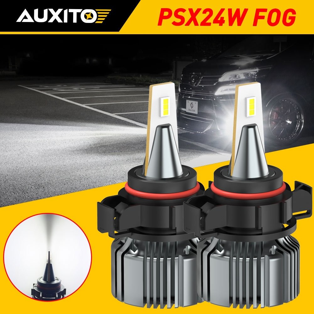 AUXITO PSX24W 2504 LED Fog Light Bulb Driving DRL 28W Kit White Super Bright EAG
