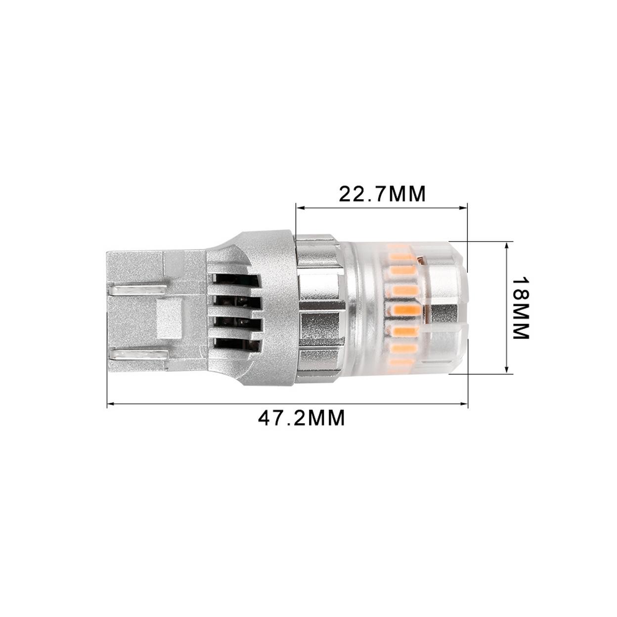 ARC Lighting 7440/7443;Amber;Super Bright;360degree diffused lens*Tiny Monster 3