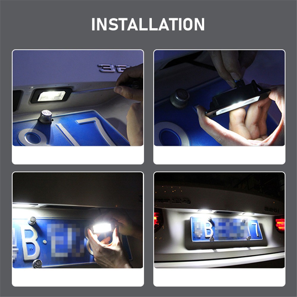 For Land Rover Discovery 2004-17 Car Rear 18 LED Number License Plate Light 2PC