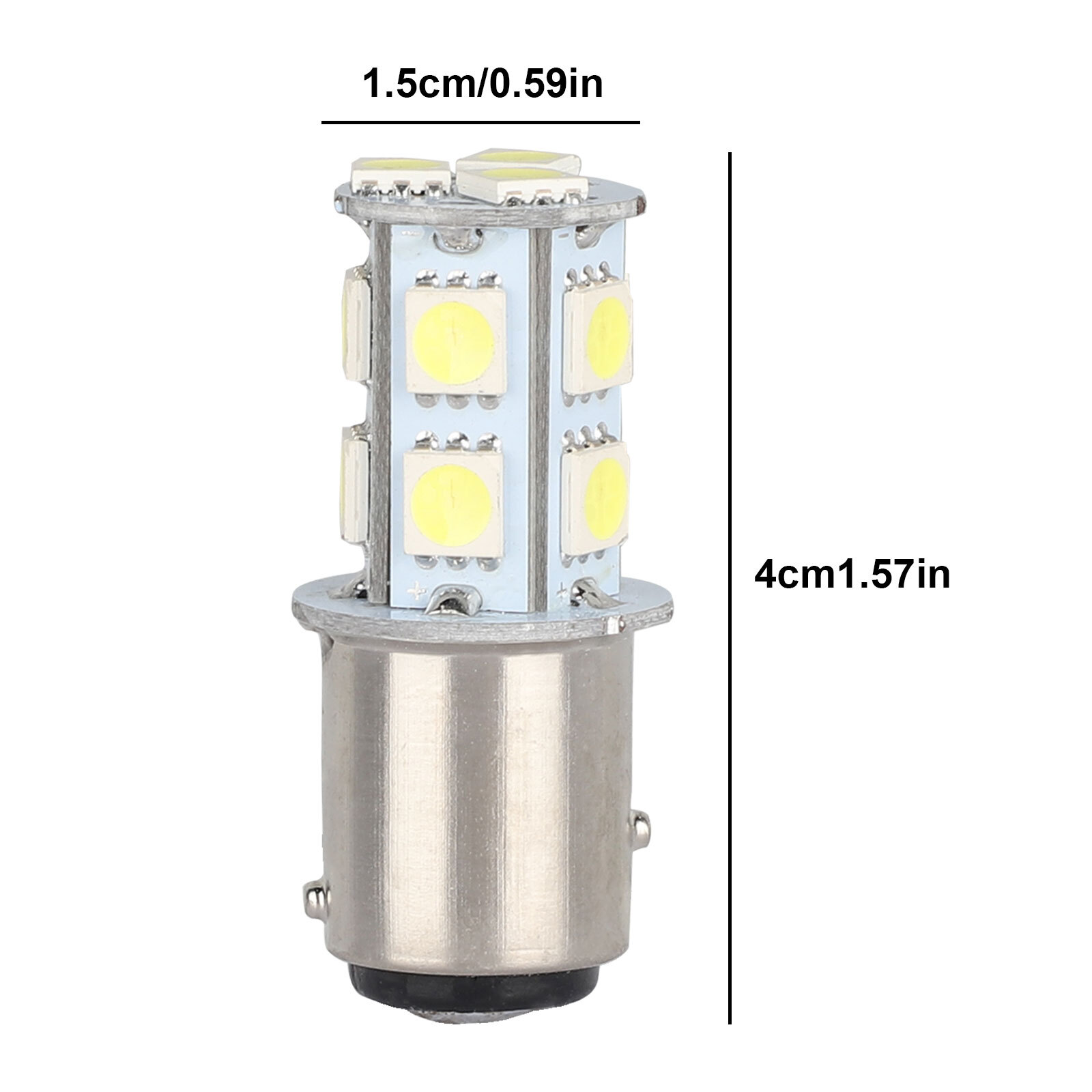 10x 6500K White 1157 Bay15d 13-SMD LED Car Truck Tail Brake Stop Light Bulb 12V
